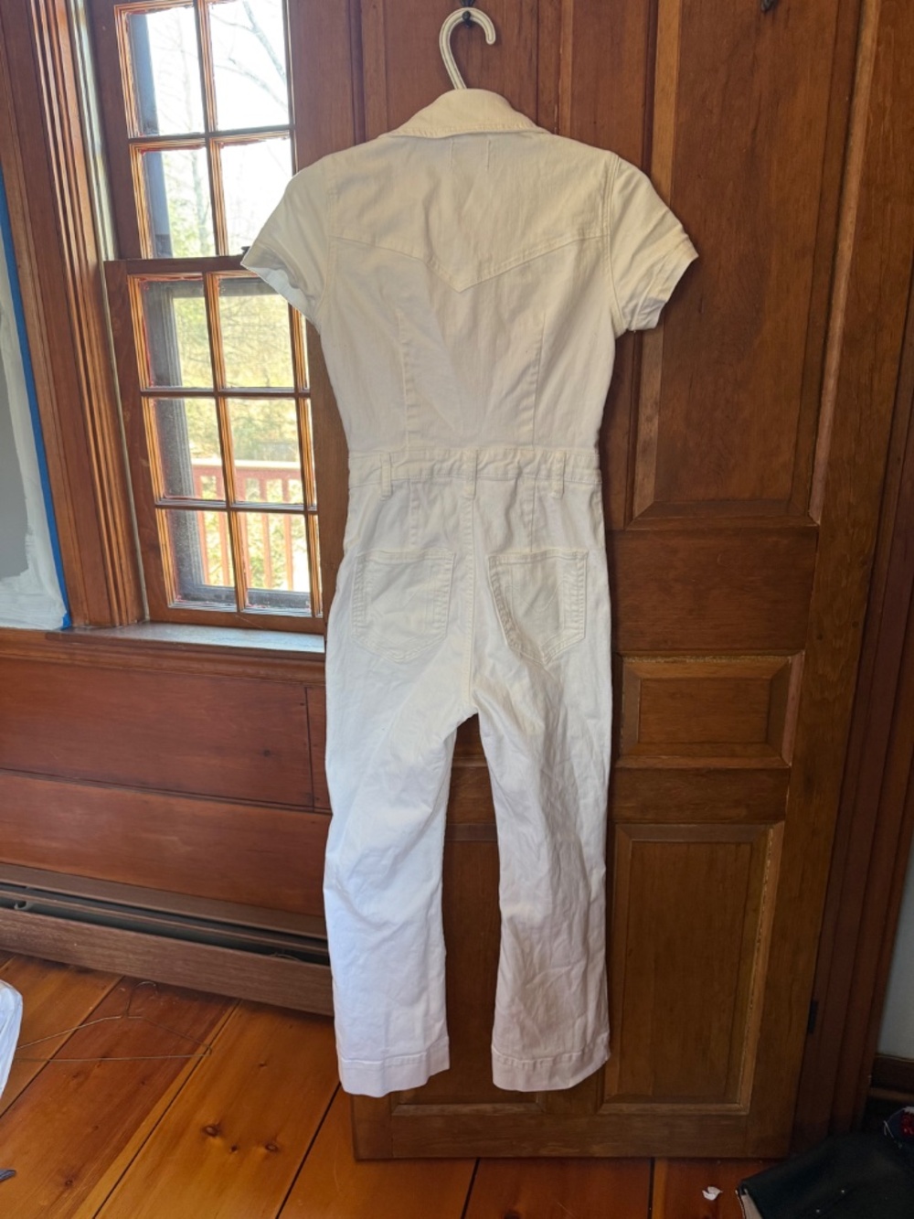 Show Me Your Mumu White Everhart Cropped Jumpsuit XS - Picture 4 of 5